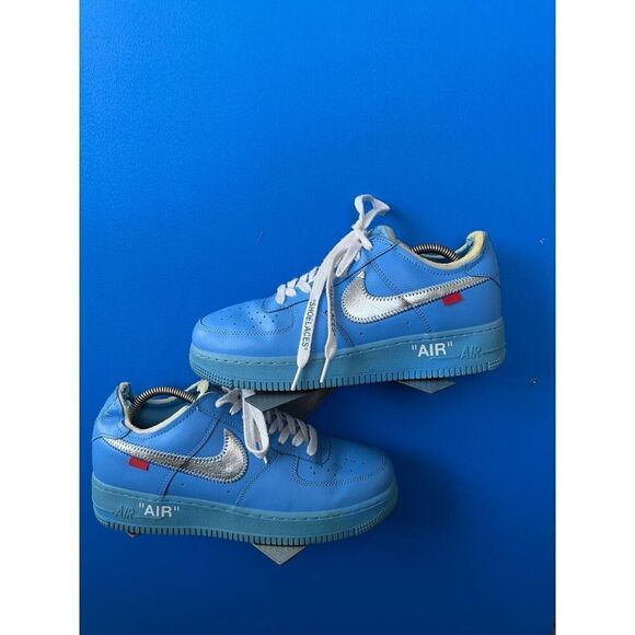 Nike Air Force 1 Low Off-White MCA University Blue Virgil- Size 8.5 not sure if - Picture 1 of 6